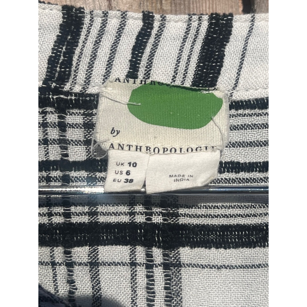 Women's Anthropologie Shirt,Black and White - Picture 5 of 7